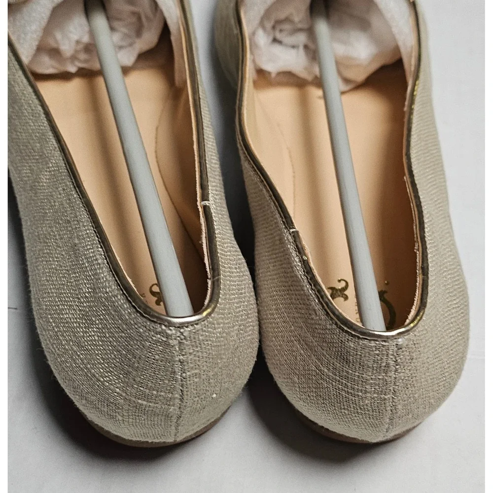 C. Wonder Carolina Khaki Cocktail Embroidered Loafers Flats A291213 Womens 6.5 W